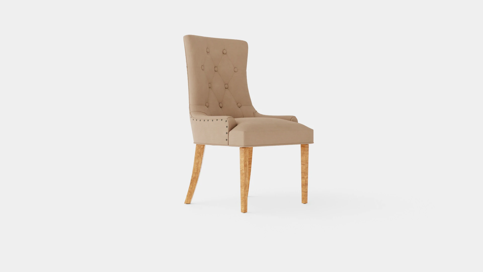 Victoria Armchair Beige Vintage 3D Model .c4d .max .obj .3ds .fbx .stl .blend 