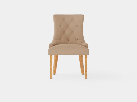 Victoria Armchair Beige Vintage 3D Model
