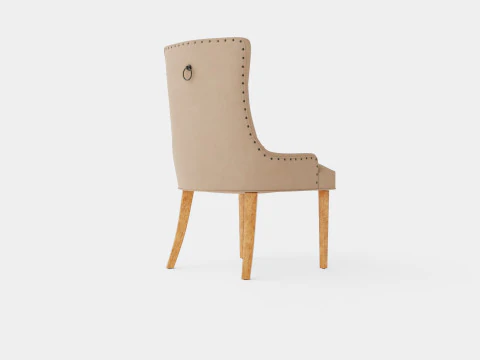 Victoria Armchair Beige Vintage 3D Model