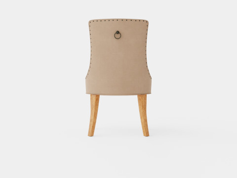 Victoria Armchair Beige Vintage 3D Model