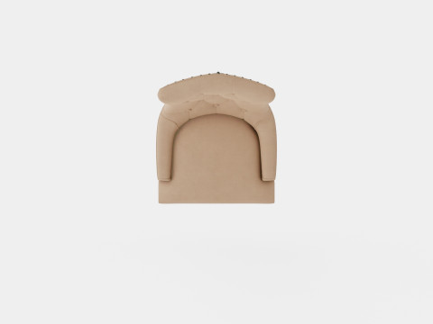Victoria Armchair Beige Vintage 3D Model