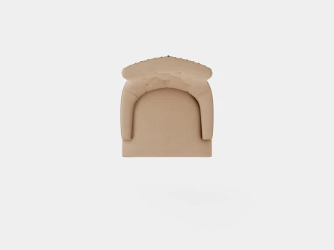 Victoria Armchair Beige Vintage 3D Model