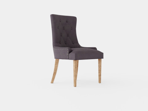 Victoria Armchair Gray Vintage 3D Model
