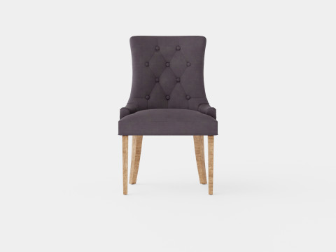 Victoria Armchair Gray Vintage 3D Model