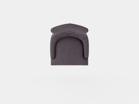 Victoria Armchair Gray Vintage 3D Model