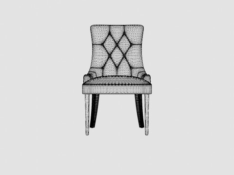 Victoria Dining Chair 3D Model