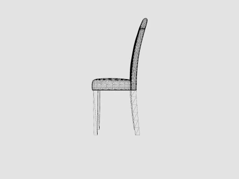 Viktor Dining Chair Artificial Leather 3D Model