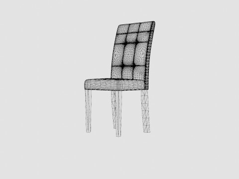Viktor Dining Chair Artificial Leather 3D-Modell