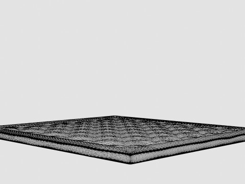 Visby Bed Mattress Modello 3D