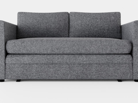 Willhelm Sofa Bed 2 Seater Light Gray 3D Model