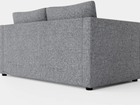 Willhelm Sofa Bed 2 Seater Light Gray 3D Model