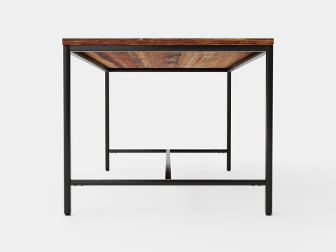 Wilmer Dining Table Wood Black 3D Model