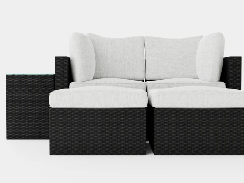 Zambia Sofa Group 3D Model