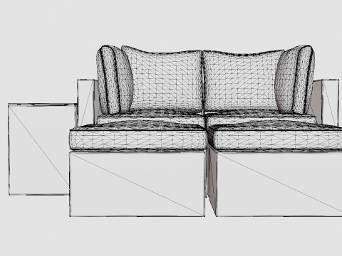 Zambia Sofa Group 3D 模型