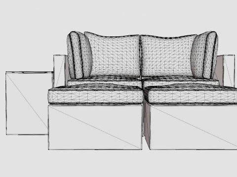 Zambia Sofa Group 3D Model
