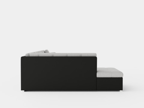 Zumar U Bed Sofa Divan With Storage Right Black Light Model 3D