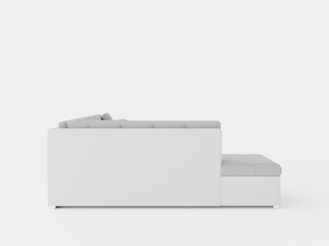 Zumar U Bed Sofa Divan With Storage Right White Light Gray 3Dモデル
