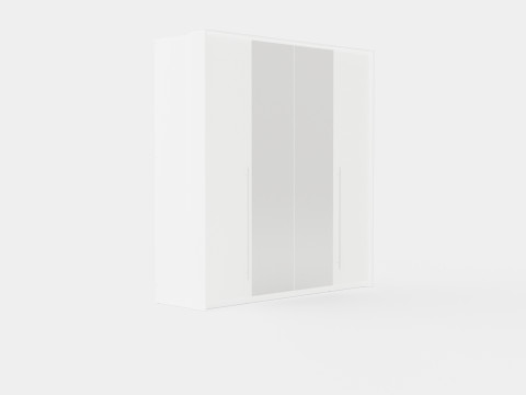 Wardrobe BREMA 210 White Mirror 3D 模型