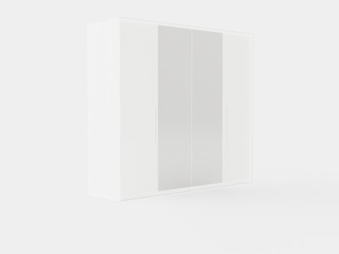 Wardrobe BREMA 256 White Mirror 3D 模型