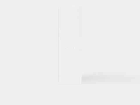 Wardrobe BREMA 256 White Mirror 3D Model