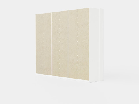 Wardrobe BREMA 256 White Mirror 3D 모델