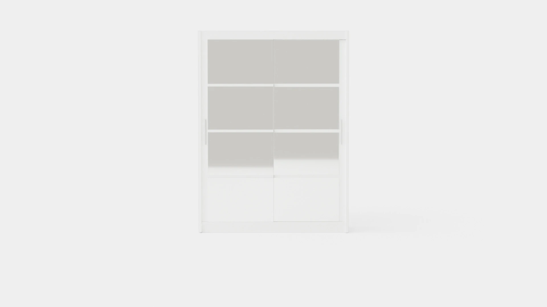 Wardrobe DAKOTA 160 White 3D Model .c4d .max .obj .3ds .fbx .stl .blend 