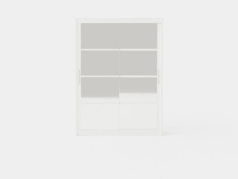 Wardrobe DAKOTA 160 White 3D 模型