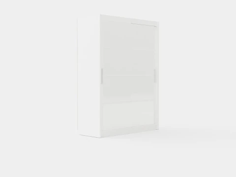 Wardrobe DAKOTA 160 White 3D Model