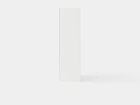Wardrobe DAKOTA 160 White 3D Model