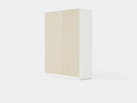 Wardrobe DAKOTA 160 White 3D Model