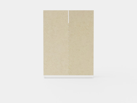 Wardrobe DAKOTA 160 White 3D Модель