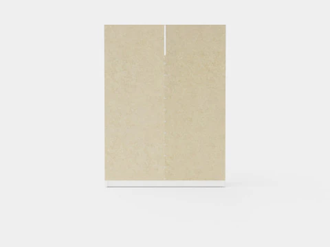 Wardrobe DAKOTA 160 White 3D Model
