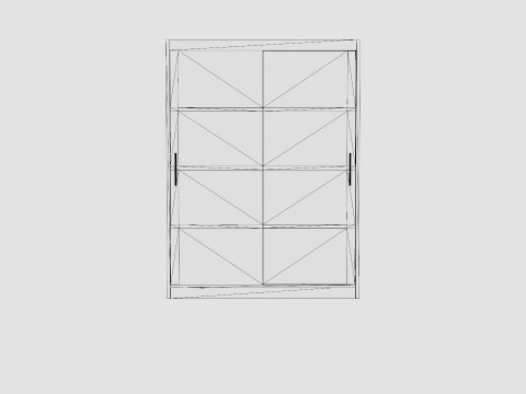 Wardrobe DAKOTA 160 White 3D Модель