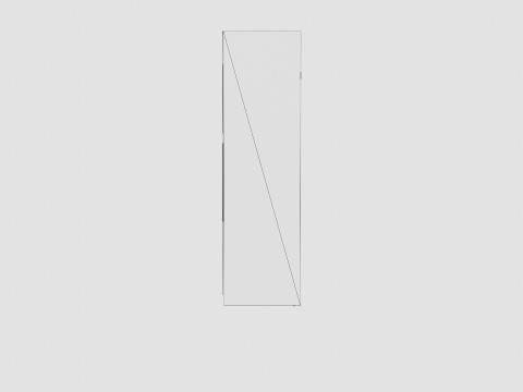 Wardrobe DAKOTA 160 White 3D Модель