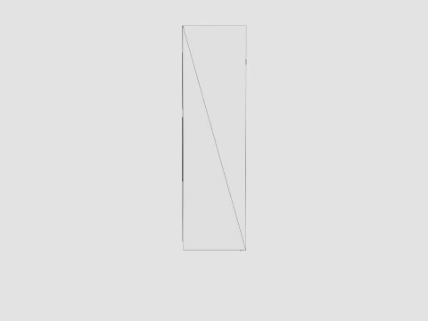 Wardrobe DAKOTA 160 White 3D Model
