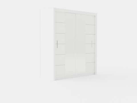 Wardrobe LIZBONA 2 203 White 3D 모델