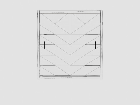 Wardrobe LIZBONA 2 203 White 3D 모델
