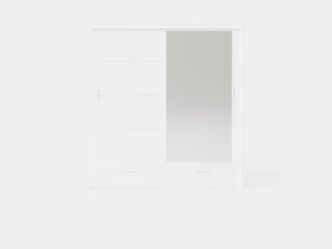 Wardrobe MARSYLIA 208 White 3D Model