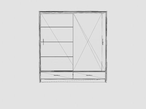 Wardrobe MARSYLIA 208 White 3D Модель