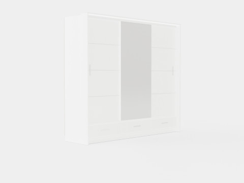 Wardrobe MARSYLIA 255 White 3D 模型
