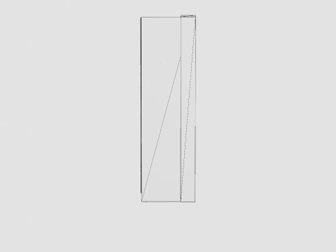 Wardrobe MARSYLIA 255 White Modelo 3D