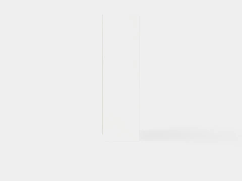 Wardrobe PARIS 150 White 3D Model