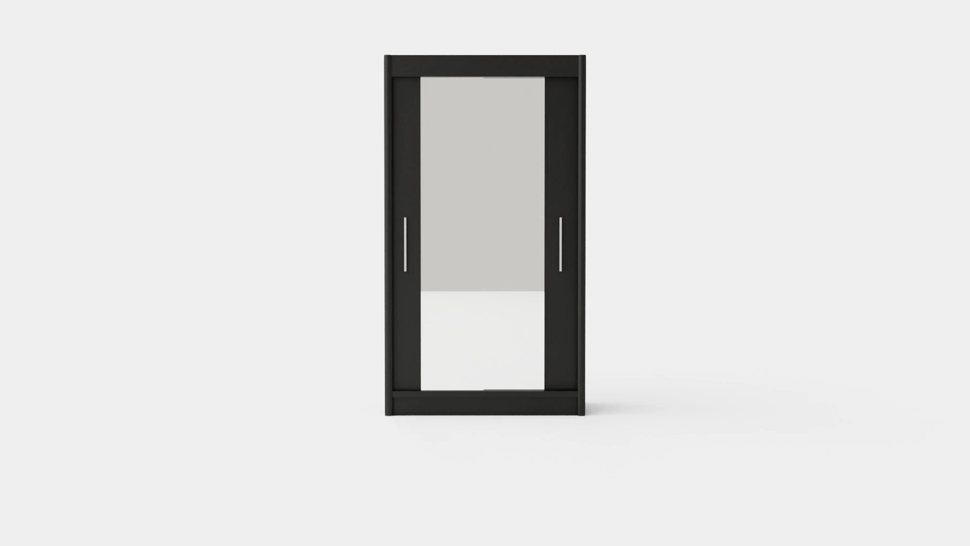 Wardrobe PARIS 120 Black 3D Model .c4d .max .obj .3ds .fbx .stl .blend 