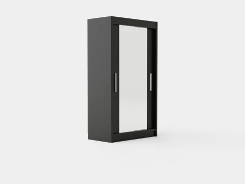 Wardrobe PARIS 120 Black 3D Model