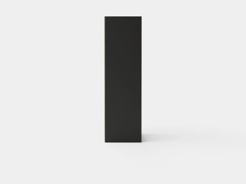 Wardrobe PARIS 120 Black 3D Model