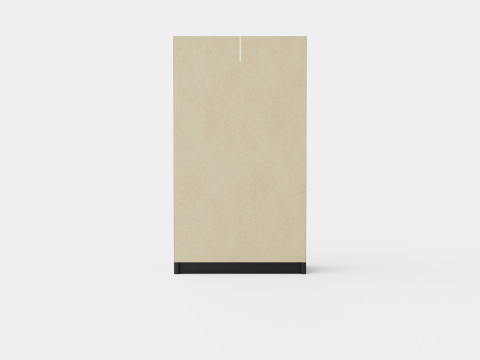 Wardrobe PARIS 120 Black 3D Model