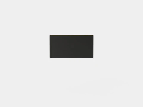 Wardrobe PARIS 120 Black 3D Model