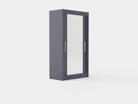 Wardrobe PARIS 120 Graphite Modèle 3D