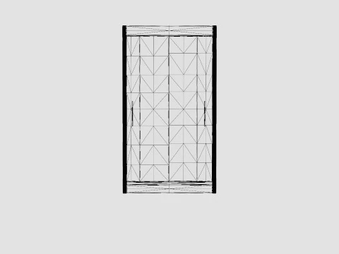 Wardrobe PARIS 120 Graphite 3D Model