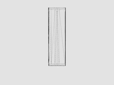 Wardrobe PARIS 120 Graphite 3D Model